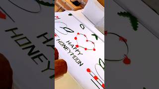 Happy Honeymoon Bed Decorations For Newly Married Couples