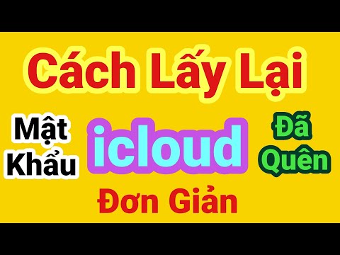 Hướng dẫn cách lấy lại Mật khẩu icloud