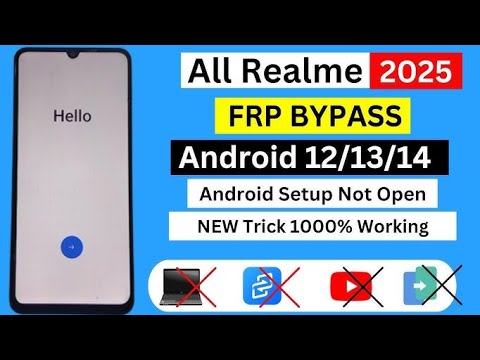 Realme FRP Bypass Android 15/14 Without PC | All Realme Realme FRP Bypass Android 15/14 Without PC | All Realme