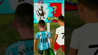 Ronaldo+Messi Play Pokémon 😂 Freefire Animation #Shorts