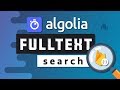 Fullstack Autocomplete Search with Algolia