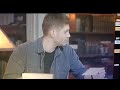 Jared & Jensen giving Misha Collins a pie in the face!