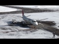 札幌丘珠空港 Hokkaido Air System (HAC) Saab340B JA02HC 離陸 2012.1.27