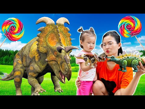 Changcady lắp ráp khủng long 3 sừng đồ chơi chiến đấu với khủng long siêu nhân của Nhím Part 79