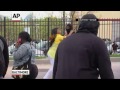 Raw: Woman Confronts Baltimore Protester