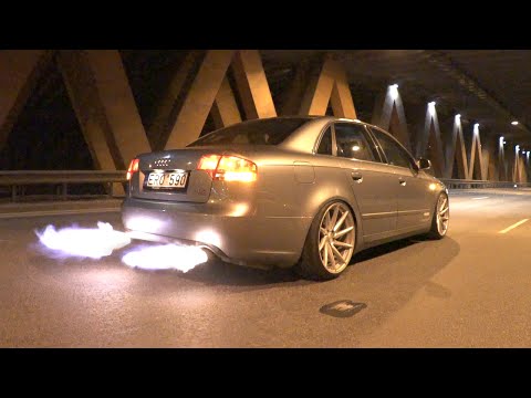 Flaming Audi A4 Insane Chiptuning Flaming Audi A4 Insane Chiptuning