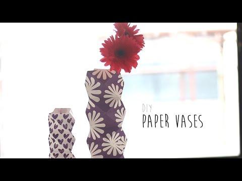 簡単 色画用紙でフラワーベースとお花の折り方作り方 Handful ハンドフル