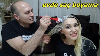 Evde İlk Kez Saçlarimi Boyadim Vlog Evde Di̇p Boyasi Nasil Yapilir Mükemmel Sonuç Ruki̇ye Çeti̇nkaya