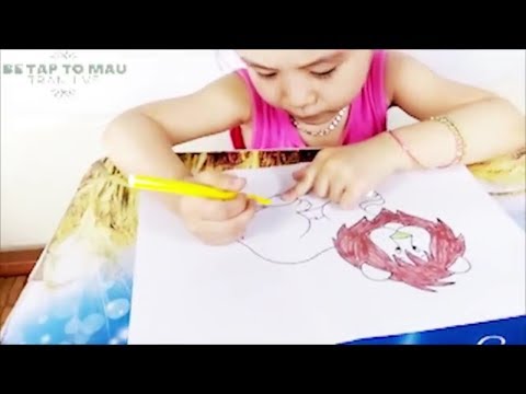 Bé Tô Màu Con Vật - Tô Màu Con Sư Tử - Tranh Tô Màu Con Vật Cho Bé
