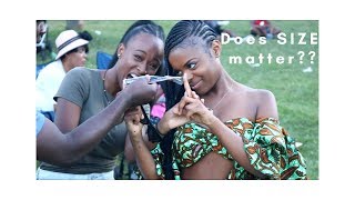 HOT GIRLS DOES SIZE MATTER?? Street interview WATCH TILL THE END