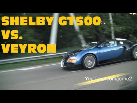 1080p HD Bugatti Veyron Shelby GT500 Super Snake Sound Flyby's Chase