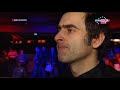 Ronnie O'Sullivan reaction after Last 32 German Masters