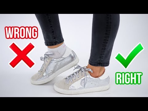 8 Ways Youâre Wearing Shoes WRONG! *how to fix* - YouTube