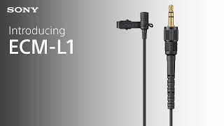 Introducing The Sony Ecm-L1 Lavalier Microphone