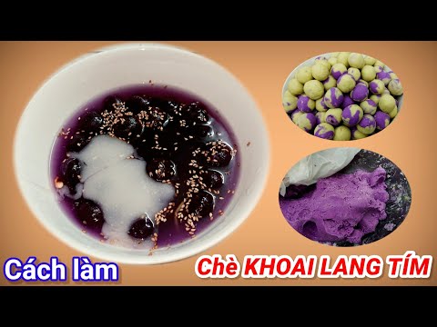 Cách làm chè khoai tía