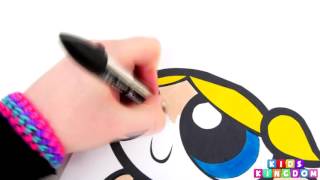 The Powerpuff Girls Coloring Book Pages Episode Bubbles Speed Colouring Drawing Cartoon Ne