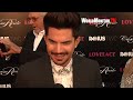 'Adam Lambert' All Smiles Interviewed at Lovelace Los Angeles Film premiere