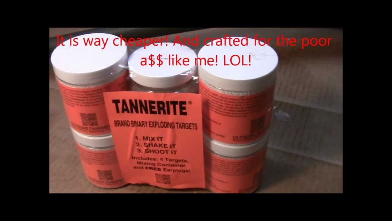 How to mix Tannerite Binary Explosive 1 YouTube