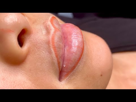 Hướng dẫn vẽ khuôn môi trong phun xăm