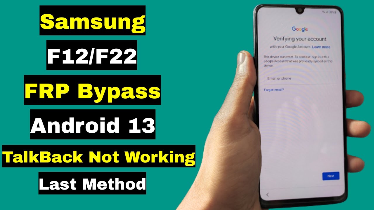 Samsung F12/F22 FRP Bypass Android 13 | Samsung F12/F22 Samsung F12/F22 FRP Bypass Android 13 | Samsung F12/F22