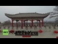 China: Drone footage captures mysterious underground village