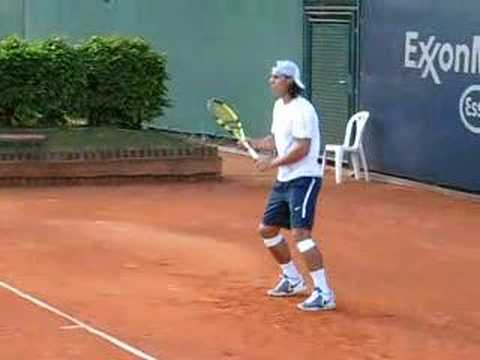 テニス Masters Hamburg 2008: Rafael ナダル practice