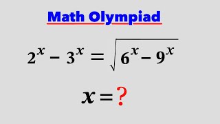 Math Olympiad l A Nice Radical Exponential Equation l VIJAY Maths