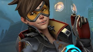 Tracer being played by someone who sounds like Tracer