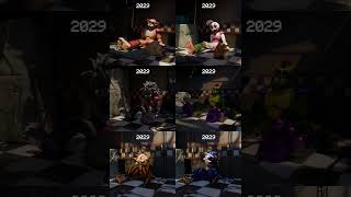 Fnaf Glamrock Animatronics Over The Years
