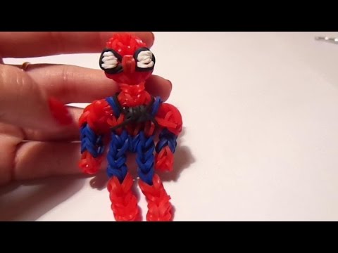 Как сделать фигурку паука из резинок