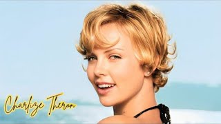 Charlize Theron Stockings, Hose, Tights, Bikini, Nylon, Lingerie, Bodysuit, Mini Skirt