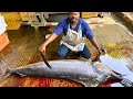 KASIMEDU 🔥 SPEED SELVAM | 120 KG KOLA FISH CUTTING VIDEO | IN KASIMEDU | FF CUTTING 🔪