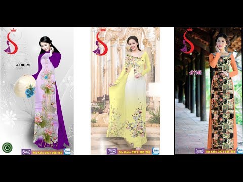 9 MẪU ÁO DÀI ĐẸP - TRẺ TRUNG - THANH LỊCH NHẤT Vải Áo Dài S