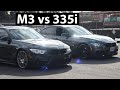 F80 BMW M3 VS F30 BMW 335i Sound Battle