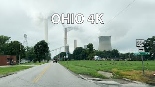 Driving Ohio 4K Hdr - Ohio River Coal-Fired Power Plants