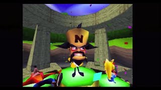 Dr. Cortex Winning Podium - Crash Team Racing