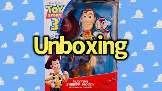Toy Story 3 Playtime Sheriff Woody Unboxing