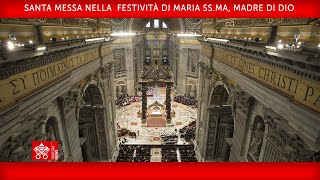 Santa Messa nella festività di Maria SS.ma Madre di Dio 01 gennaio 2022