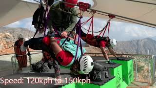 Explore the World's Longest Zip Line : Jebel Jais Flight : 2.83 km - Ras Al Khaimah, UAE.
