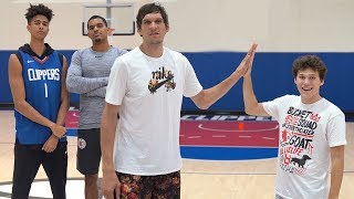 3-Point Basketball RACE Challenge vs. LA Clippers & Jesser