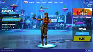 Renegade Raider Dancing In Lobby For Tiktoks Futurestic Background
