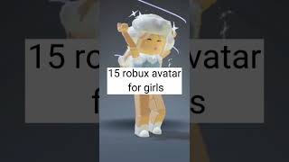 15 robux avatar for girls | ItsCookieCat | #shorts #roblox