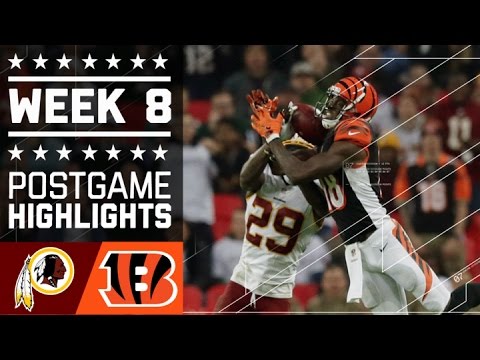 Redskins Vs Bengals Nfl Week 8 Game Highlights Redskins Vs Bengals Nfl Week 8 Game Highlights