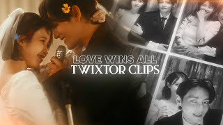 'Love wins all' MV twixtor clips for editing [4K HD] (+mega link) (taehyung & iu