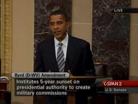 Obama on Senate Floor
