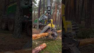 Harvester 1270G H425 In Action #Harvester #Johndeere #Automobile #Viral #Wood #Farming #Trending