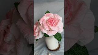 How To Make Easy Tissue Paper Flower Tissue Paper Rose Supw For Tissue Paper Paper Rose