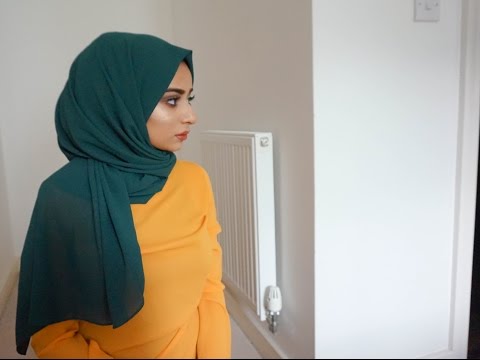 3 HIJAB TUTORIAL using a Crinkled Hijab - YouTube