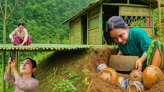 Orphan Girl Builds Bamboo Balcony, Uncovers Ancestors Buried Treasure Underground