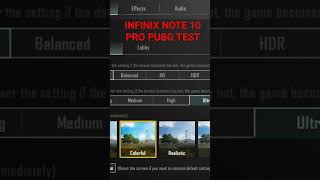 Infinix Note 10 Pro Pubg Test